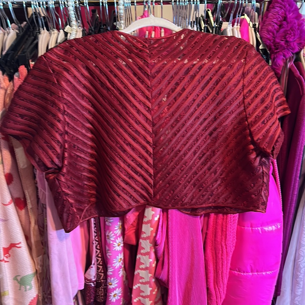 Moshita red shrug capelet - Picture 5 of 5